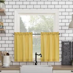 No 918 Martine 3-pc. Rod Pocket Window Tier