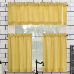 No 918 Martine 3-pc. Rod Pocket Window Tier