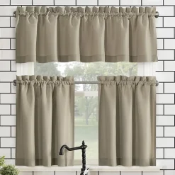 No 918 Martine 3-pc. Rod Pocket Window Tier
