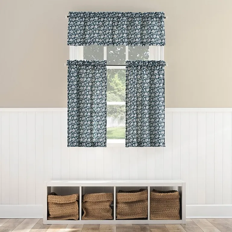 No 918 Mistral Floral Rod Pocket Tailored Valance