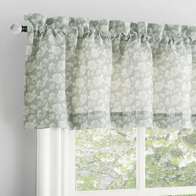 No 918 Mistral Floral Rod Pocket Tailored Valance
