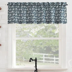 No 918 Mistral Floral Rod Pocket Tailored Valance