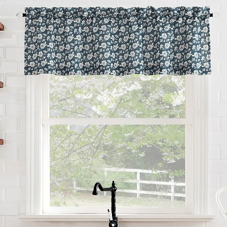 No 918 Mistral Floral Rod Pocket Tailored Valance