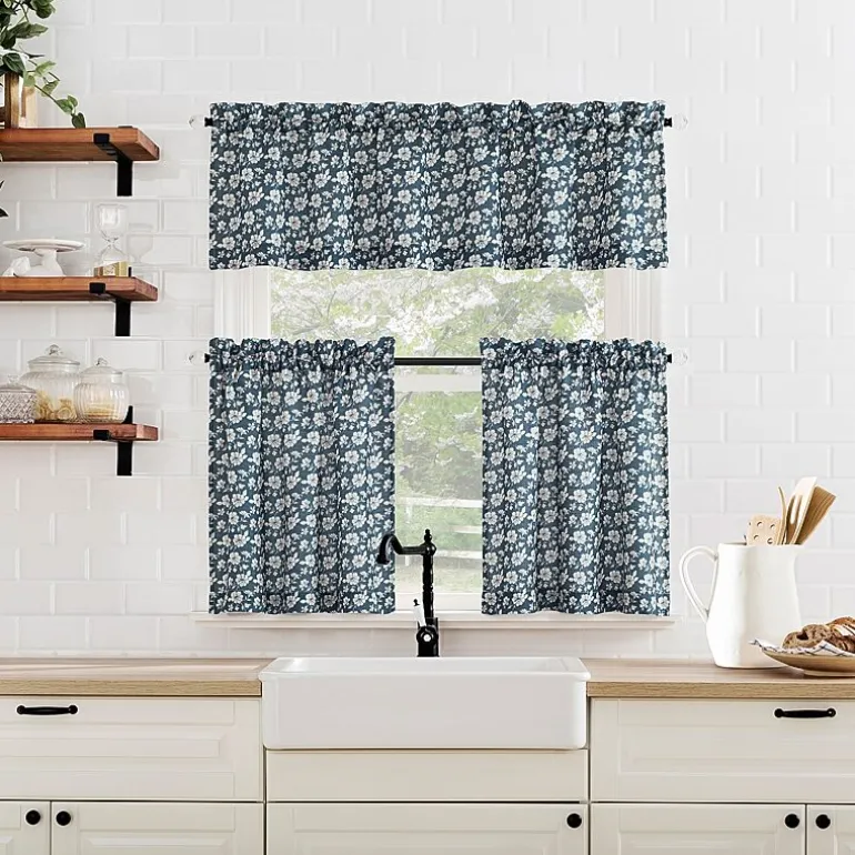 No 918 Mistral Floral Rod Pocket Tailored Valance