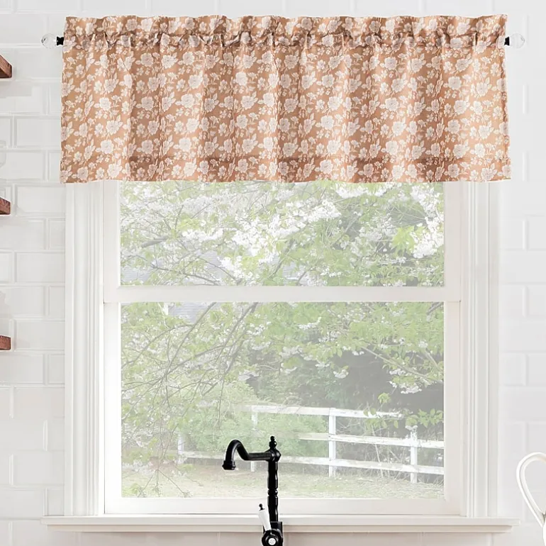 No 918 Mistral Floral Rod Pocket Tailored Valance