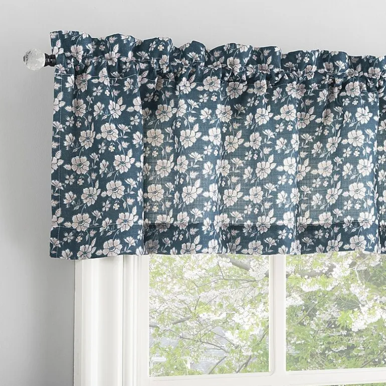 No 918 Mistral Floral Rod Pocket Tailored Valance