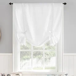 No 918 Noah Light-Filtering Rod Pocket Single Tie-Up Shade