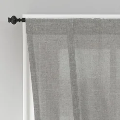 No 918 Noah Light-Filtering Rod Pocket Single Tie-Up Shade