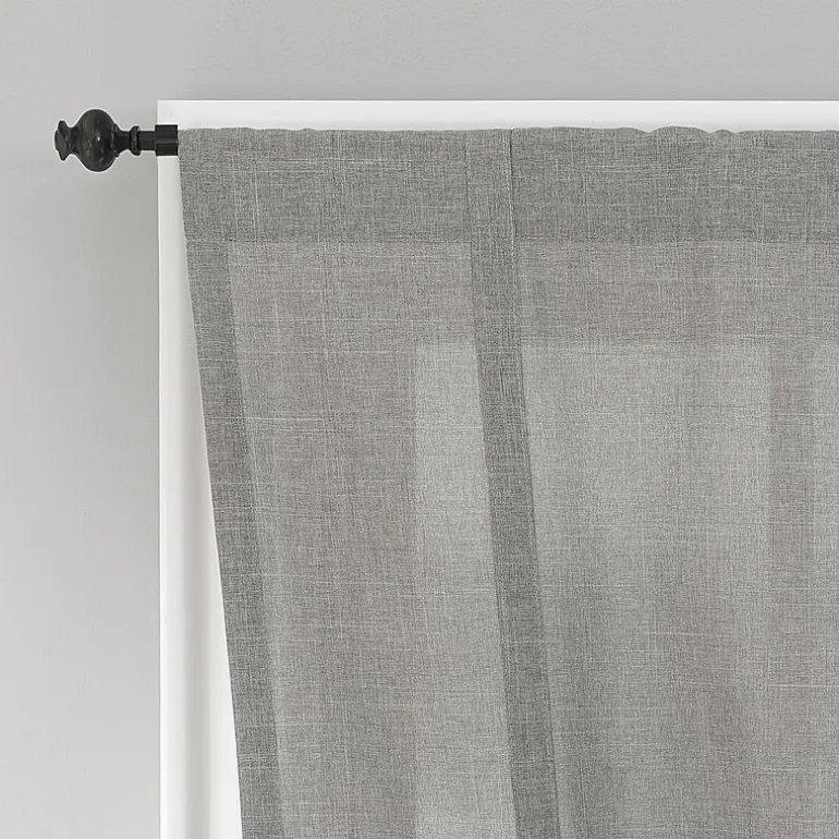 No 918 Noah Light-Filtering Rod Pocket Single Tie-Up Shade