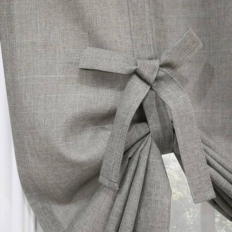 No 918 Noah Light-Filtering Rod Pocket Single Tie-Up Shade