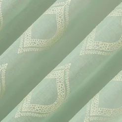 No 918 Ravenna Medallion Rod Pocket Embroidered Light-Filtering Single Curtain Panel