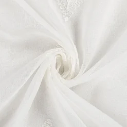 No 918 Ravenna Medallion Rod Pocket Embroidered Light-Filtering Single Curtain Panel