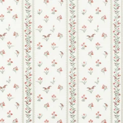 No 918 Riverwood Ditsy Floral Stripe 2-pc. Rod Pocket Window Tier