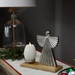 Northlight 10" Angel Metal Candle Holder