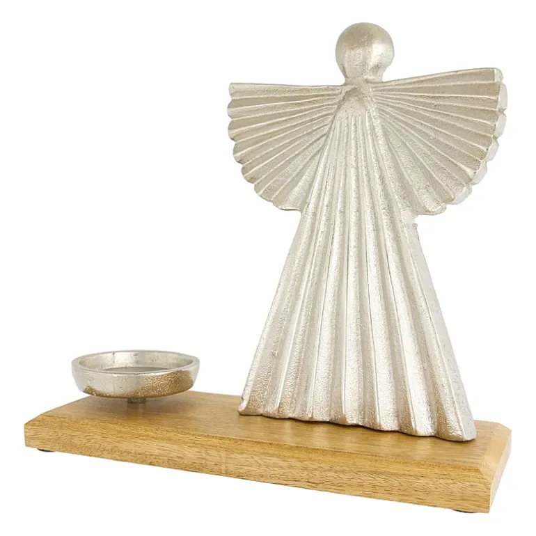 Northlight 10" Angel Metal Candle Holder