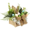 Northlight 12" Boxed Floral Arrangement With Bunny Floral Arrangement