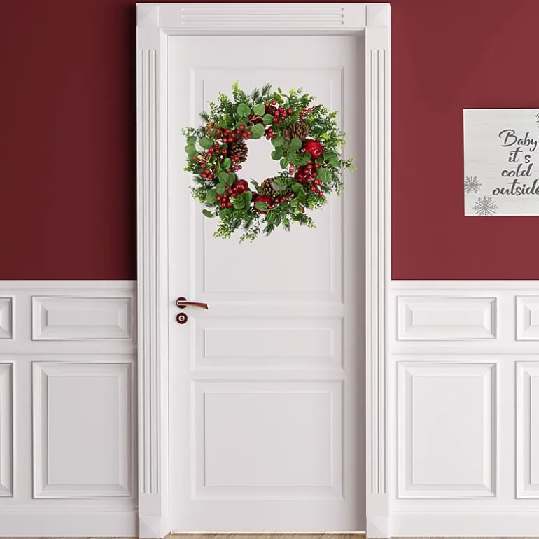 Northlight Boxwood And Pine Wreath