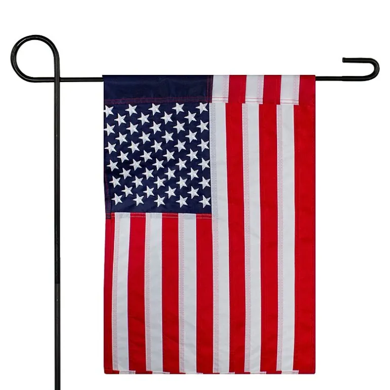 Northlight 18" Embroidered Outdoor Usa Garden Flag