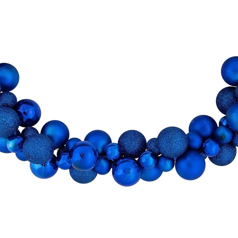 Northlight 6ft 3-Finish Shatterproof Christmas Indoor Garland