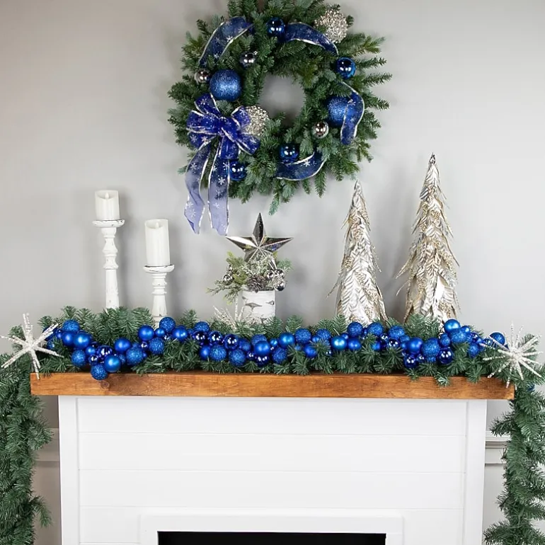Northlight 6ft 3-Finish Shatterproof Christmas Indoor Garland