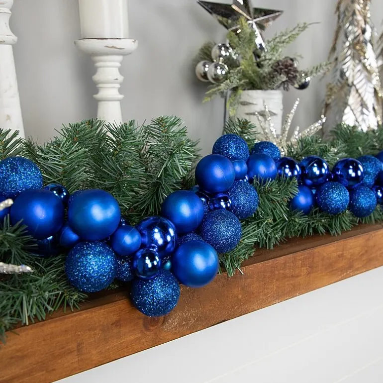 Northlight 6ft 3-Finish Shatterproof Christmas Indoor Garland