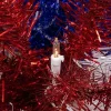 Northlight 6ft Pre-Lit Tinsel - Clear Lights 6 Foot Pre-Lit Christmas Tree