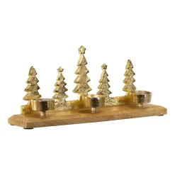 Northlight 13" Gold Metal Tealight Candle Holder