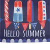Northlight 28" Hello Summer Ice Pop Outdoor House Flags