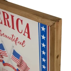 Northlight 15.75in America The Beautiful Wall Sign
