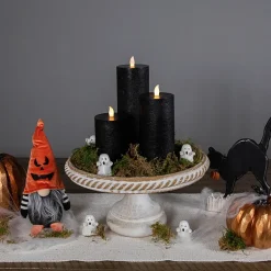 Northlight 8in Black Flickering Led 3-pc. Flameless Candle