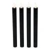 Northlight 9.5in Black Led Flickering 4-pc. Flameless Candle