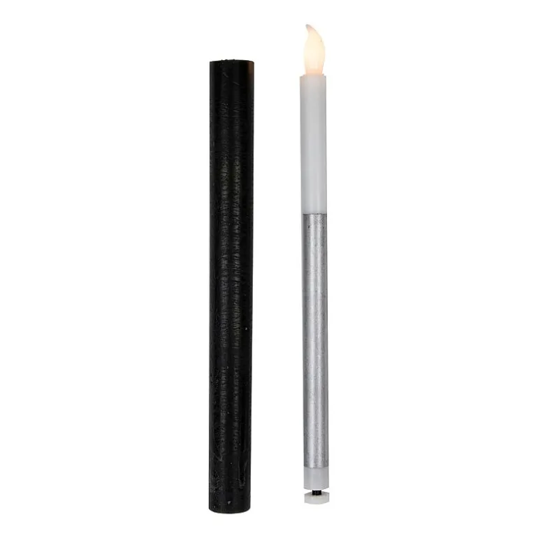 Northlight 9.5in Black Led Flickering 4-pc. Flameless Candle