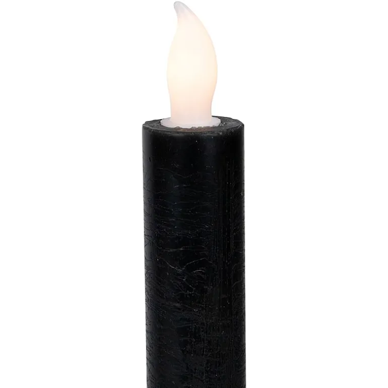 Northlight 9.5in Black Led Flickering 4-pc. Flameless Candle