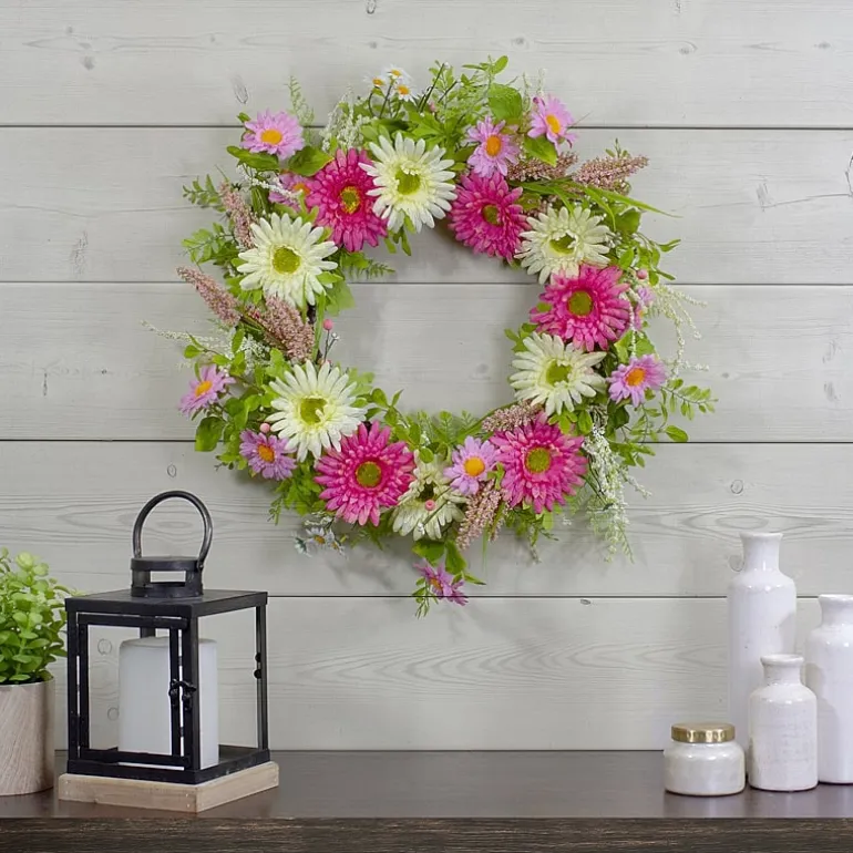 Northlight 23in Chrysanthemum And Berry Floral Wreath