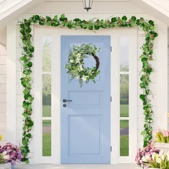 Northlight 24in Hellebores And Ivy Floral Wreath