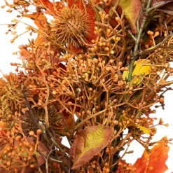 Northlight 24in Maple Leaf And Berry Unlit Wreath