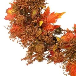 Northlight 24in Maple Leaf And Berry Unlit Wreath
