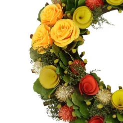 Northlight 12in Moss And Twig Floral Spring Wreath
