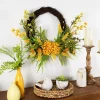 Northlight 22in Peonies Twig Wreath