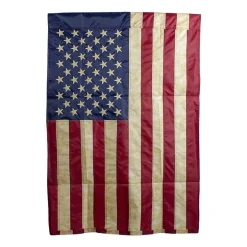 Northlight 40in X 28in Embroidered Tea-Stained Usa Garden Flag