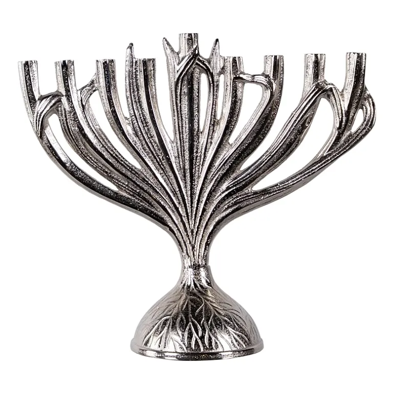 Northlight 15.5" Metal Menorah Candle Holder