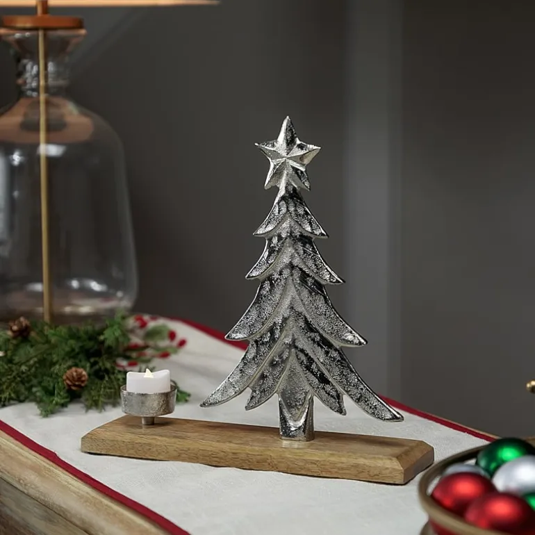 Northlight 11.5" Metal Tealight Candle Holder
