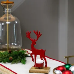 Northlight Reindeer Metal Tealight Candle Holder
