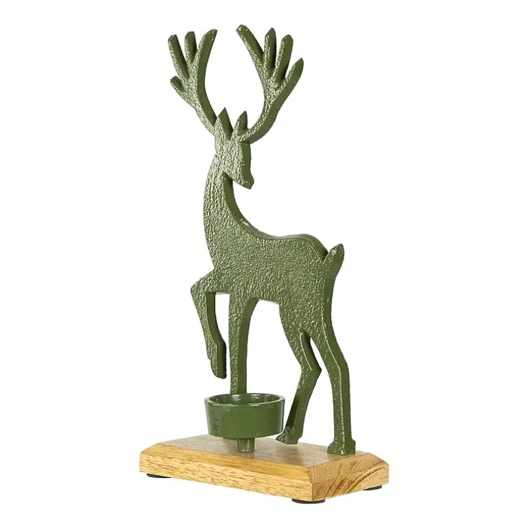 Northlight 10.5" Reindeer Tealight Candle Holder