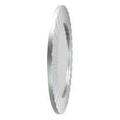 Northlight 20" Silver Contemporary Fluted Round Wall Mirror