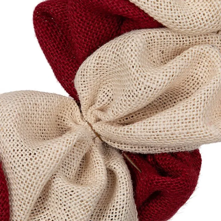 Northlight 20" Stars And Stripes Small Burlap - Unlit Wreath