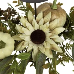 Northlight Sunflower And Pumpkins Candle Holder