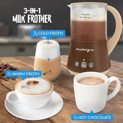 Nostalgia FHCM4BR Frother & Hot Chocolate Maker