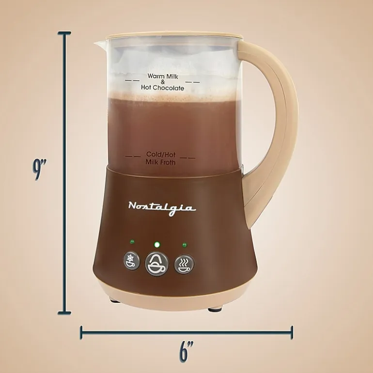 Nostalgia FHCM4BR Frother & Hot Chocolate Maker