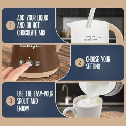 Nostalgia FHCM4BR Frother & Hot Chocolate Maker